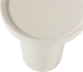 Lesklý okrúhly odkladací stolík ø 40 cm Veluna – WOOOD