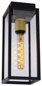 Lucide 27105/01/30- Vonkajšie nástenné svietidlo LAURENS 1xE27/15W/230V IP54 čierna