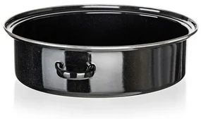 Banquet 2-dielny oválny smaltovaný pekáč CULINARIA Black, 38 cm
