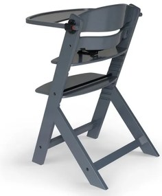 KINDERKRAFT - Detská jedálenská stolička ENOCK šedá