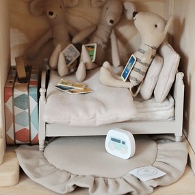 Mini podložka s volánom cappuccino