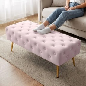 Taburetka MONACO púdrovo ružová