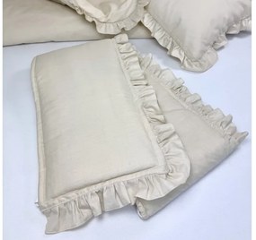 Mantinel do postieľky Béžový s volánikom – jemný, bezpečný a elegantný doplnok pre bábätko