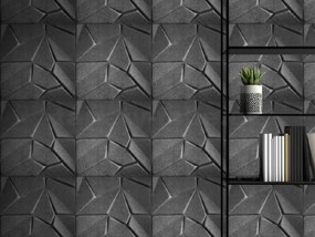 Stropné panely 3D XPS 0032, cena za kus, rozmer 50 cm x 50 cm, MERKUR sivý, IMPOL TRADE