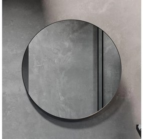 BATH DELUXE 01-080-09-02-00 - Kúpeľňové zrkadlo BORGSTED pr. 80 cm čierne