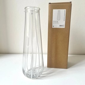 Broste Copenhagen Sklenená karafa na vodu Stripe 800ml