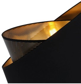 Závesné svietidlo Asti Duo, 1x PVC/čierne textilné tienidlo, (fi 45cm), g, b
