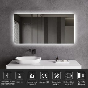 CERANO - Kúpeľňové LED zrkadlo Fiore - 50x70 cm, CER-CER-476711
