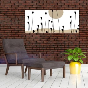 Obraz - Grafická lúka N⁰2 (120x50 cm)