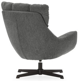 Sivé kreslo Odette – Marckeric