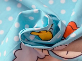 Bavlnené obliečky do postieľky OVEČKY modré Rozmer obliečky: 45 x 65 cm | 90 x 135 cm