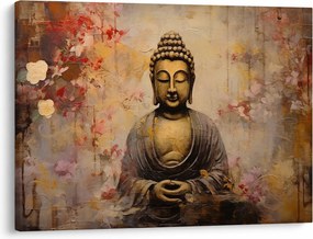 Obraz - Budha, maľba (70x50 cm)