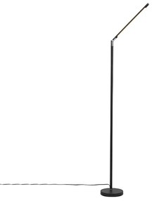 Moderná stojaca lampa čierna vrátane LED s dotykovým stmievačom - Berdien