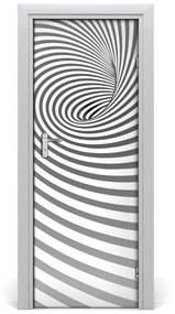Samolepiace fototapety na dvere Špirála v pásky 85x205 cm