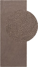 Hanse Home, Behúň Calmio 106219 Taupe, 80x200, hnedá, obývacia izba