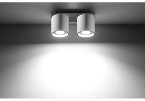 Sollux SL.0056 - Bodové svietidlo ORBIS 2 2xGU10/40W/230V biela