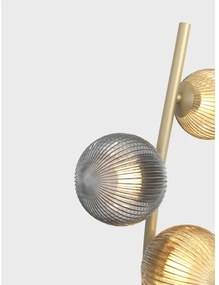 Wofi 3015-904 - LED Stojacia lampa METZ 9xG9/3,5W/230V zlatá/šedá