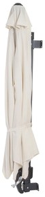 Nástenný slnečník Casoria 3 m polyester hliník/oceľ - krémová