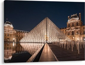 Obraz - Louvre v noci (70x50 cm)