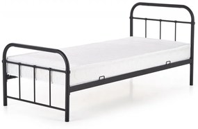 HALMAR Kovová posteľ Donas 90x200 cm čierna