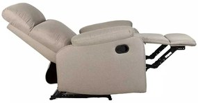LuxuryForm DESIGN Televízne kreslo CARLOS s polohovaním - béžové