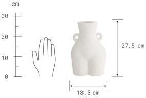 KIM Váza silueta 27 cm - biela