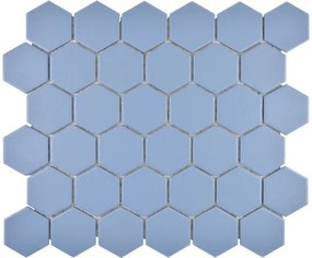Keramická mozaika HX AT53 šesťuholník 32,5x28,1 cm Uni modrozelená R10B