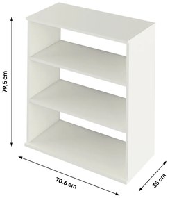 Regál Resita Typ 4 - biela