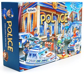 Detské puzzle Polícia 240 dielikov Aga4Kids MR1467