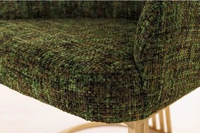 Stolička 45928 Art Living Látka Chenille Zelená  - Komfort-nábytok