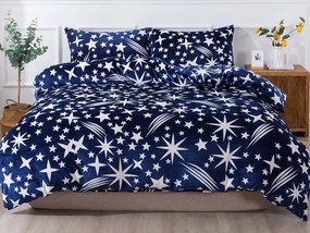 Francúzske mikroplyšové obliečky SAMIRA Exclusive - modré