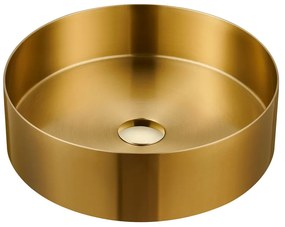 Okrúhle antikoro umývadlo v zlatej farbe ø 38 cm Aurum – Sapho