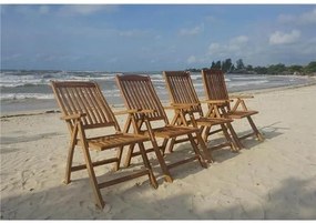 Polohovateľné kreslo RIVIERA teak natural