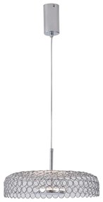 LED Luster na lanku LED/10W/230V 3000K lesklý chróm pr. 35 cm