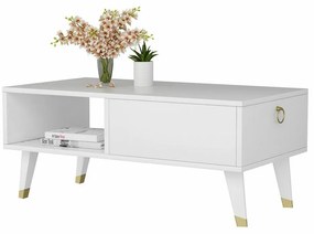 Konferenčný stolík Delux White