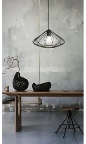 Eglo 43995 - Luster na lanku DOLWEN 1xE27/40W/230V pr. 42,5 cm čierna