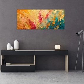 Obraz - Maľba poľa (120x50 cm)