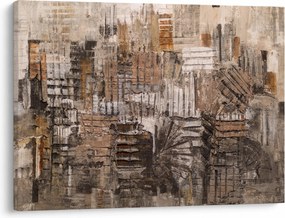 Obraz - Abstrakcia v hnedých tónoch (70x50 cm)