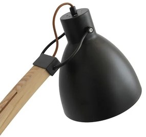 Stojacia lampa 1xE27/60W/230V jaseň/čierna