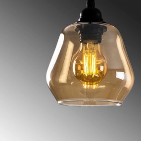 Závěsný lustr Gold zlatý/černý