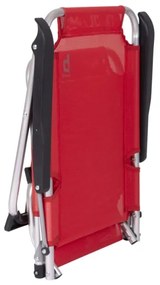 Skladacia kempingová stolička – červená