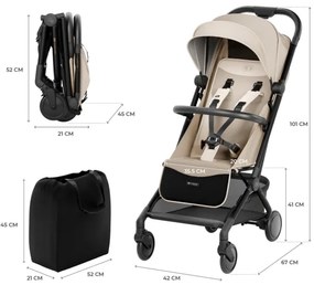 KINDERKRAFT SELECT - Športový kočík PILOT 2 béžový