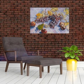 Obraz - Vincent van Gogh, Grapes, Lemons, Pears, and Apples, reprodukcia (90x60 cm)