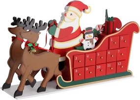 Adventný kalendár  NIKOLAS, 52x31x13cm, viacfarebná Spielwerk