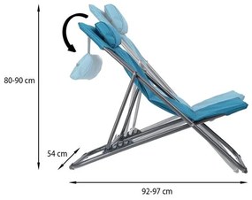 Turistické lehátko NILS Camp NC3018 - modré