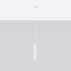 Sollux SL.1535 - Luster na lanku KARBON 1xGU10/10W/230V biela