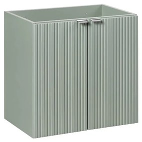 Kúpeľňová skrinka Line Reed Green 60 dvere šalvia