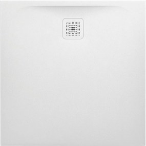 LAUFEN Pro štvorcová sprchová vanička z materiálu Marbond, odtok na boku, 900 x 900 x 30 mm, biela matná, H2109560000001
