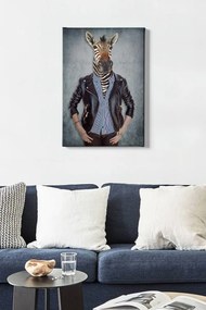 Obraz na plátne Zebra portrait 50x70 cm