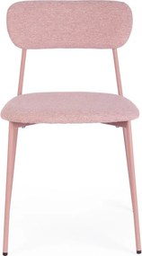 Ružová čalúnená jedálenská stolička Inka – Yes Everyday